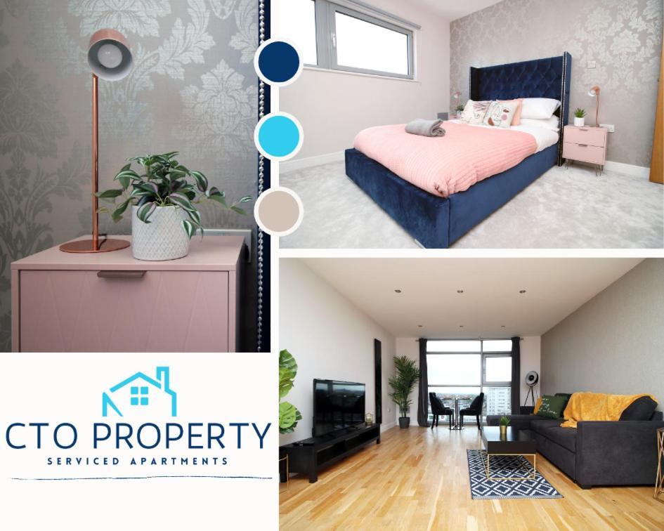The View - Long Stay Offer - Modern Central Apartment And Parking By Cto Serviced Apartments Cardiff Eksteriør billede